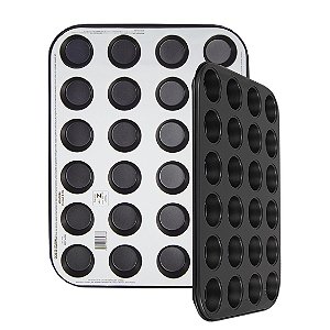 Forma 24 Furos Para Cupcake Pão De Queijo Empada E Outros