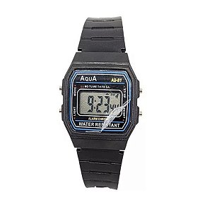 Relógio Retro Digital De Pulso Aqua