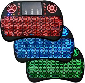 Miniteclado 3 Cores LED Touchpad Sem Fio BMax