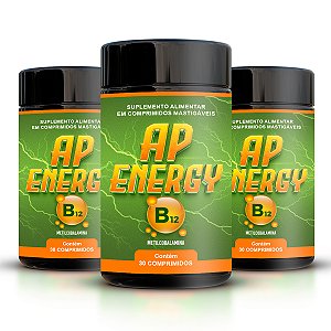 VITAMINA B12 - AP Energy (30 Comprimidos) - 3 UNIDADES