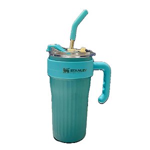 Copo Com Canudo Térmico 860ML