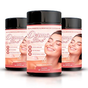 SKIN CARE - Dermaline+ (60 Cápsulas) - 3 UNIDADES