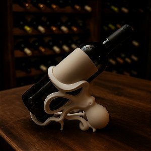 Suporte Aduze Polvo Octopus para Garrafa de Vinho Preto