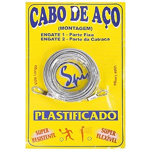 Cabo de aço galvanizado e plastificado para redes