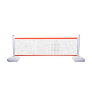 Rede de tênis infantil com bases e hastes de plástico (4,5m)