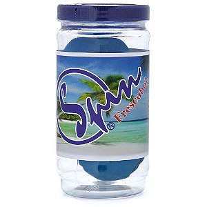 Tubo com 2 bolas de frescobol profissional azul