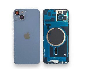 TAMPA TRASEIRA IPHONE 14 PLUS COMPLETA AZUL