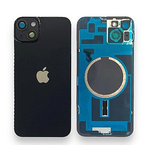 TAMPA TRASEIRA IPHONE 14 PLUS COMPLETA PRETO