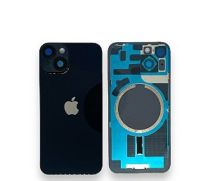 TAMPA TRASEIRA IPHONE 14 COMPLETA PRETO