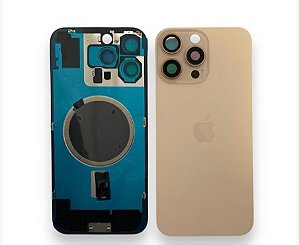 TAMPA TRASEIRA IPHONE 16 PRO COMPLETA DESERT TITANIUM
