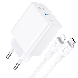 CARREGADOR PD 20W MAX E CABO IP 1HORA