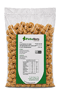 Castanha de Caju Caramelizada com Gergelim e Leite Condensado - Pinho Nuts