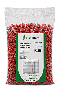 Coco em Cubos Caramelizado com Morango - Pinho Nuts