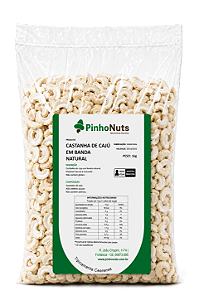 Castanha de Caju em Banda Natural - Pinho Nuts