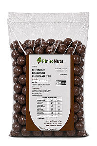 Morango Drageado Chocolate 70% - Pinho Nuts