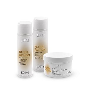Kit Home Care Nutri Action - Shampoo 260mL + Condicionador 260mL + Máscara 300g