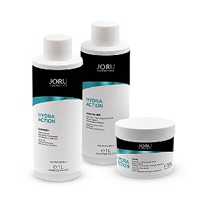 Kit Hydra Action - Shampoo 1L + Condicionador 1L + Máscara 500g