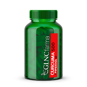 Cúrcuma 500 mg + Piperina 10 mg 60 Cápsulas