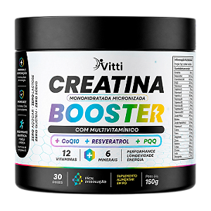Creatina Booster com Multivitamínico 30 Doses 150g | Vitti
