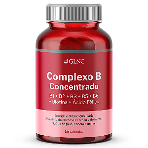 Complexo B Concentrado (B1 + B2 + B3 + B5 + B6 + Biotina + Ácido Fólico)