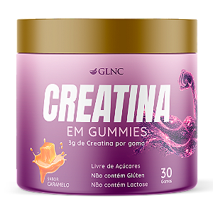 Creatina Gummies 3g Sabor Caramelo | 30 Gomas Sem Açúcar