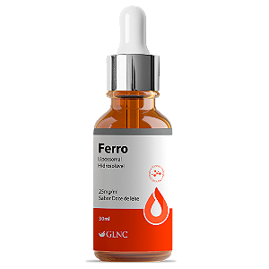 Ferro Lipossomal e Hidrossolúvel 30 ml (25 mg/ml) - TASTE FREE