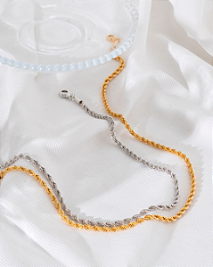 Colar Cordão Baiano Prata