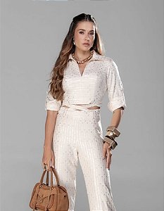 Conjunto Calça Bordado