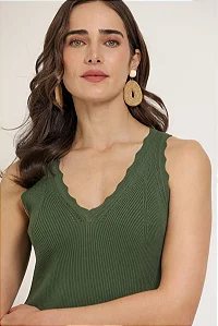 Vestido Tricô Midi