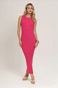 Vestido Tricô Midi