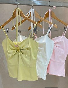 Blusa Broche Amarração