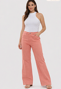 Calça Wide Leg Linho