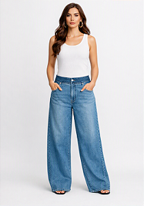 Calça Jeans Wide Leg