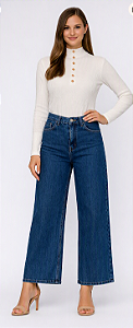 Calça Jeans Wide Leg Equivoco