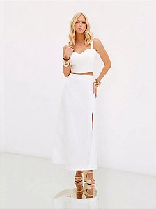 Conjunto Saia e Cropped