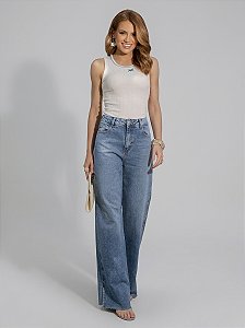 Calça Jeans Wide Leg