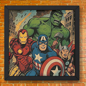 Quadro Heróis