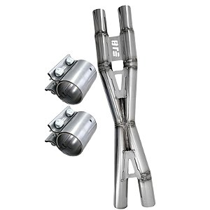 Escapamento X-PIPE PARA MUSTANG S550 C/ Abraçadeiras