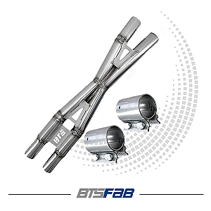 X-Pipe Para Mustang S550 c/ Abraçadeiras