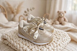 Tênis Infantil Feminino Dourado