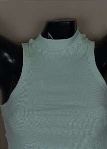 Regata gola alta Algodão