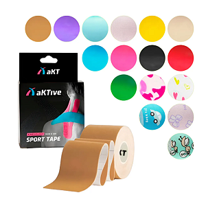 Kinesio Tape Sport AKT Original – Fita Elástica Terapêutica para Dor e Suporte Muscular