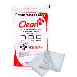 Compressas De Gazes 13 Fios Com 500 Unidades