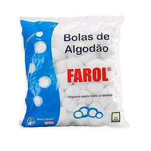 Algodão Bolas 100g para Higiene e Maquiagem
