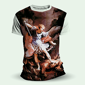 Camiseta Religiosa Católica - São Miguel Arcanjo II