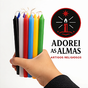 Velas Palito 1 kg Colorida 18cm