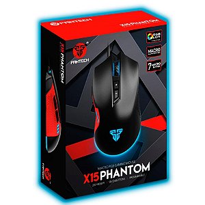 Mouse para Jogos Macro RGB Fantech Phantom X15 7 Botôes