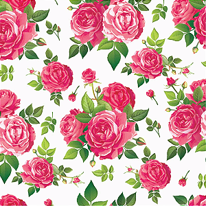 Saco de Presente - 30X45 - Rosas Summer - Gala
