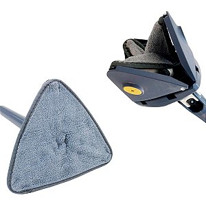 Mop Triangular Rodo Limpeza Giratório Ajustável Retrátil Refil