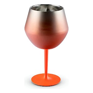 Taça Térmica Haste Removível Isolamento Drink Copo Cor:Laranja